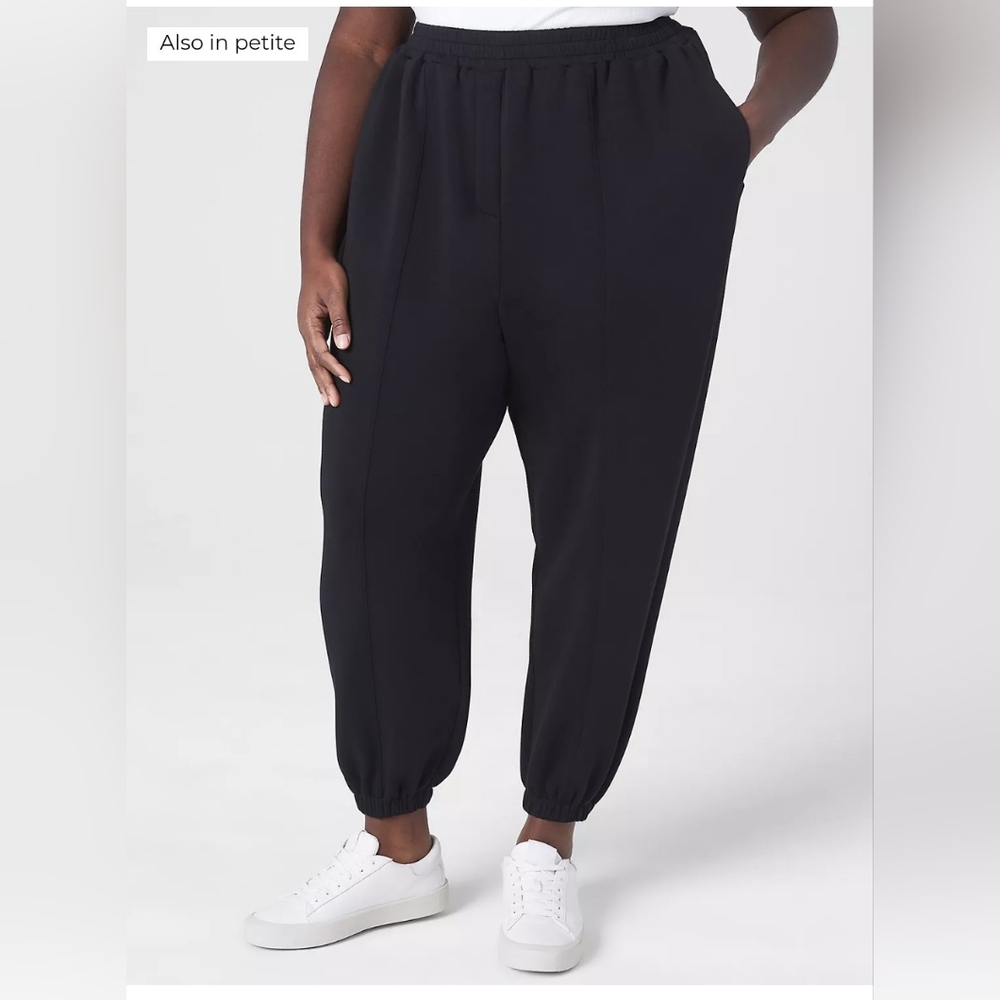 NWT Women's Journey Knit Pull-On Knit Jogger by Lane Bryant in Black size 16